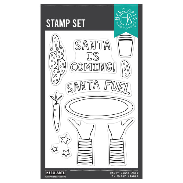 Hero Arts Santa Fuel Clear Stamp Set