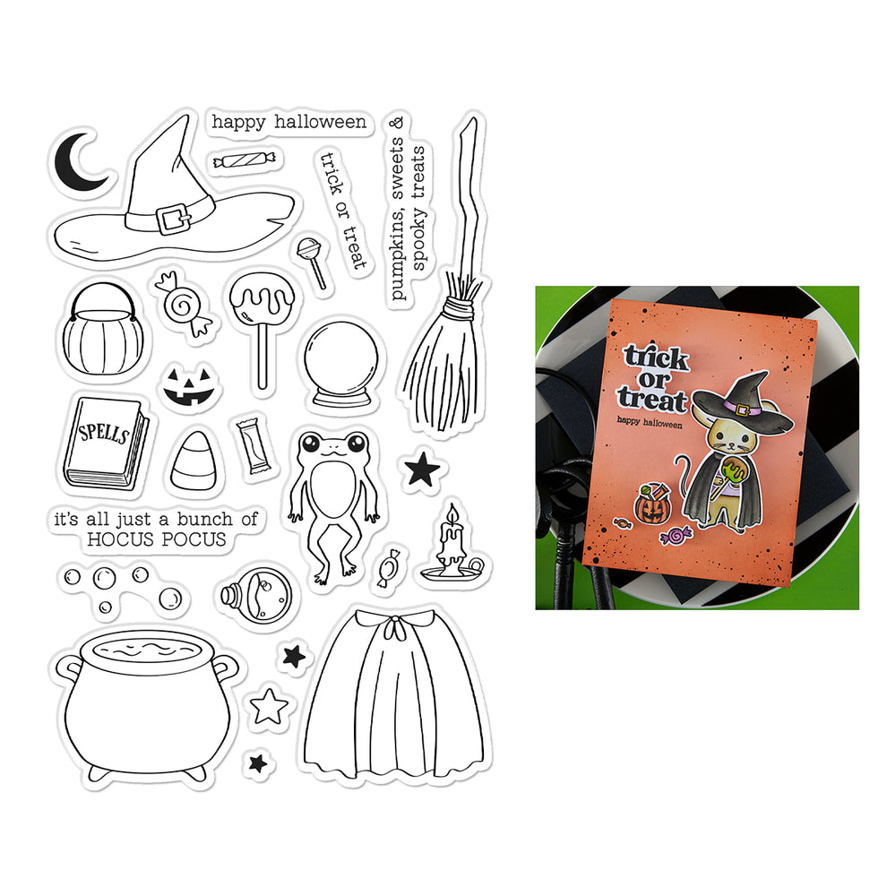 Hero Arts Tricks and Treats Clear Stamp Set
