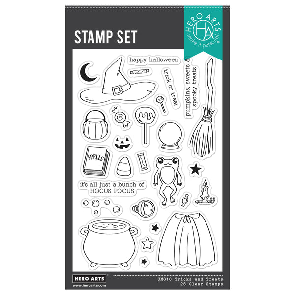 Hero Arts Tricks and Treats Clear Stamp Set