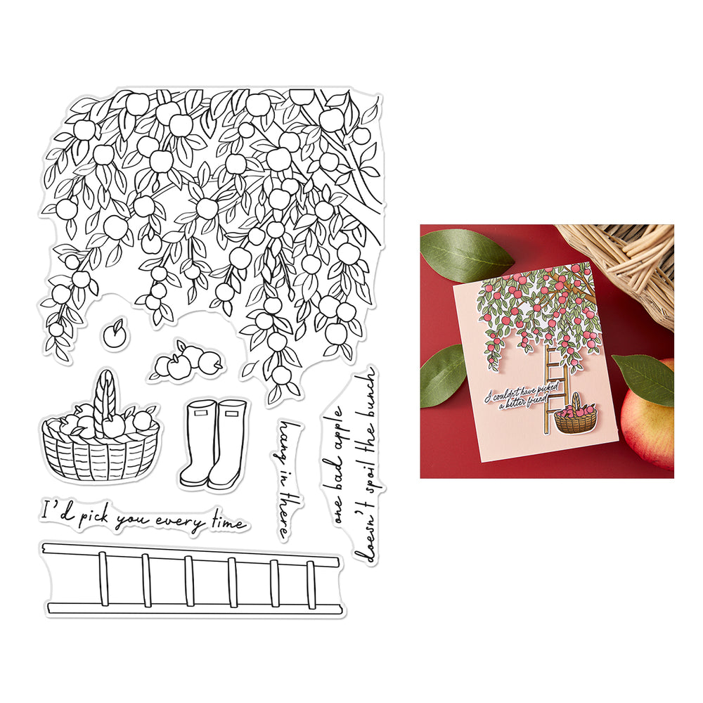 Hero Arts Apple Branch Clear Stamp Set