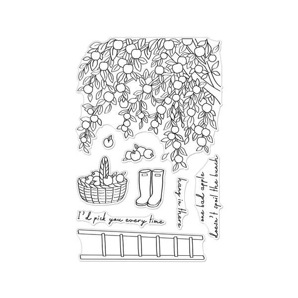 Hero Arts Apple Branch Clear Stamp Set