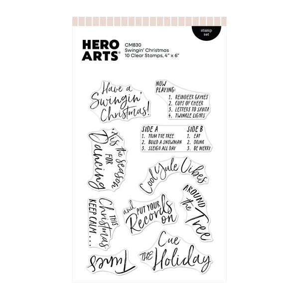 Hero Arts Swingin' Christmas Stamp Set