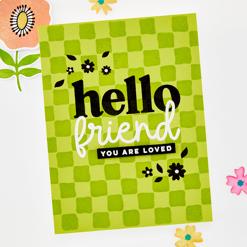 Hero Arts Hello Friend Clear Stamp Set