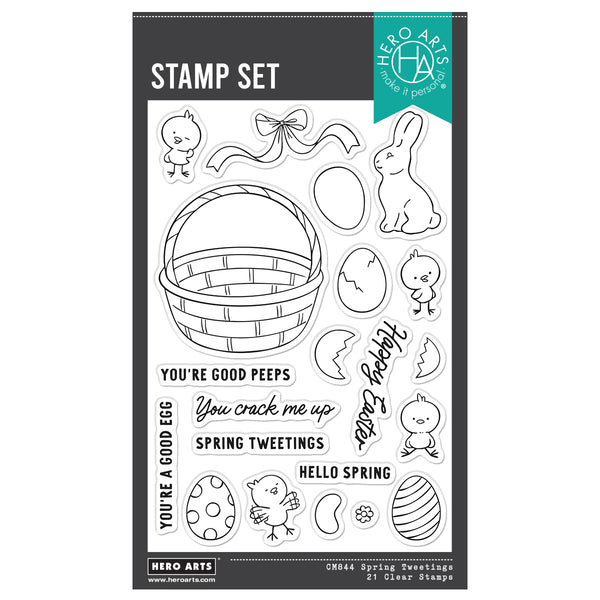 Hero Arts Spring Tweetings Clear Stamp Set