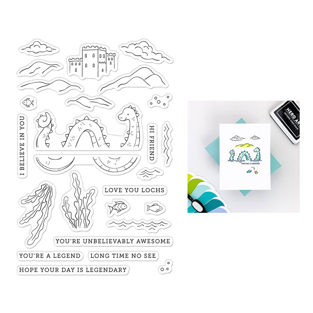 Hero Arts Unbelievably Awesome Clear Stamp Set
