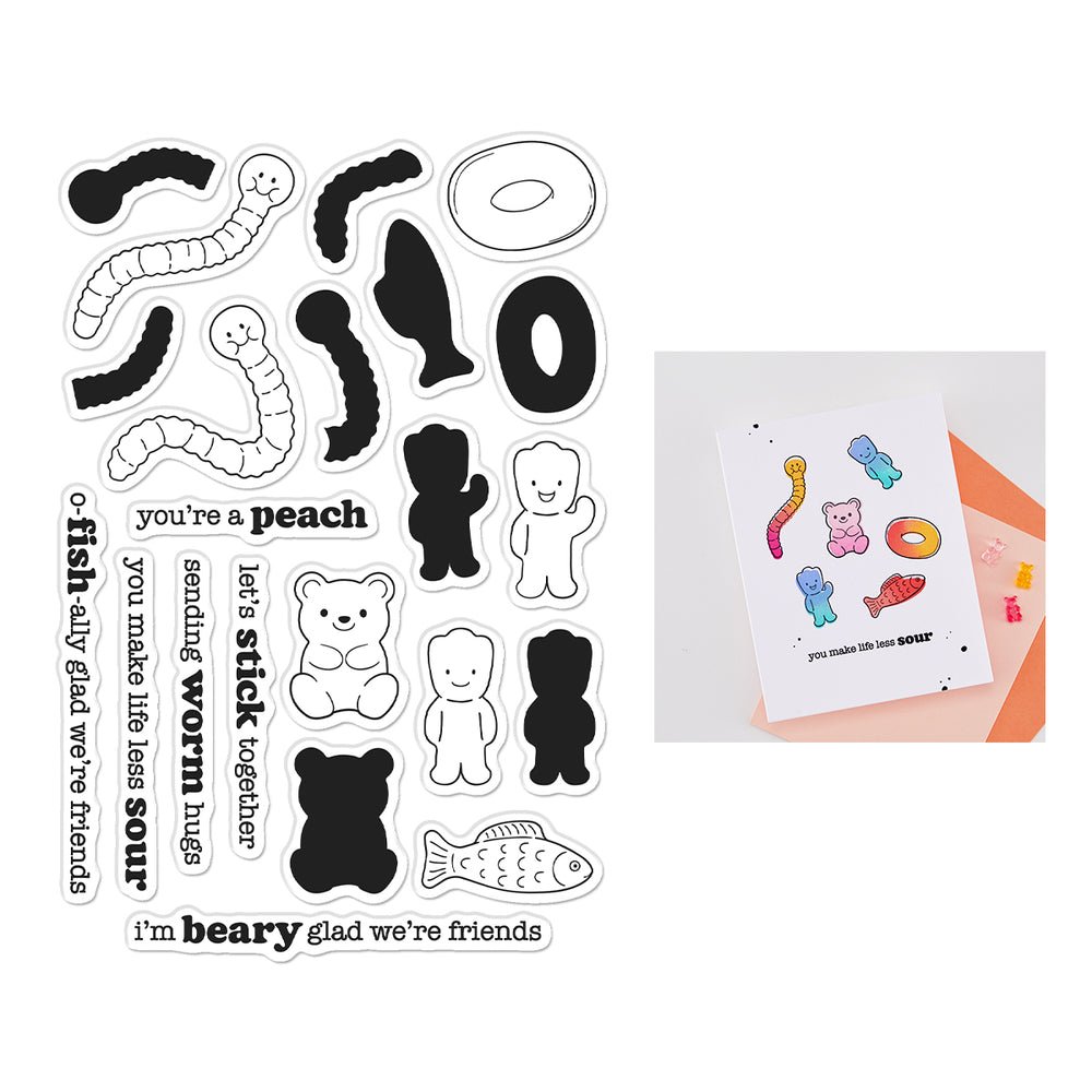 Hero Arts Let's Stick Together Stamp Set by Carly Tee