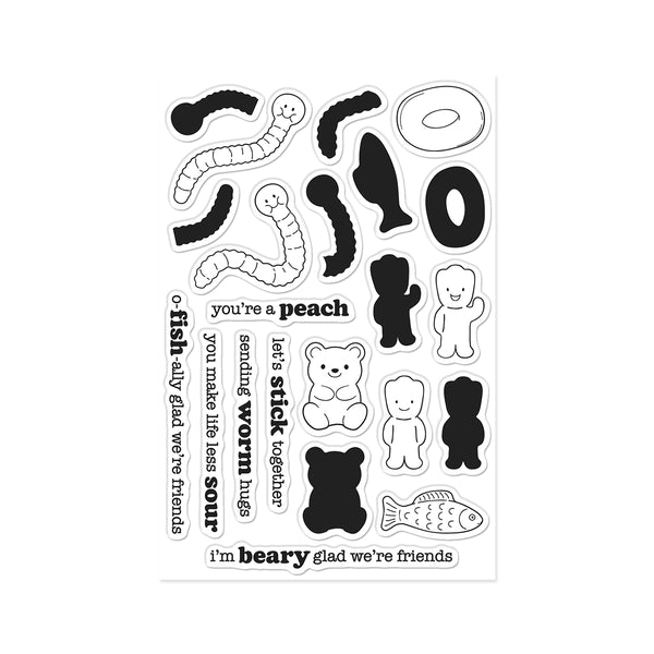 Hero Arts Let's Stick Together Stamp Set by Carly Tee
