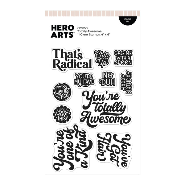 Hero Arts Totally Awesome Stamp Set