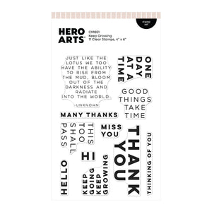 Hero Arts Keep Growing Stamp Set