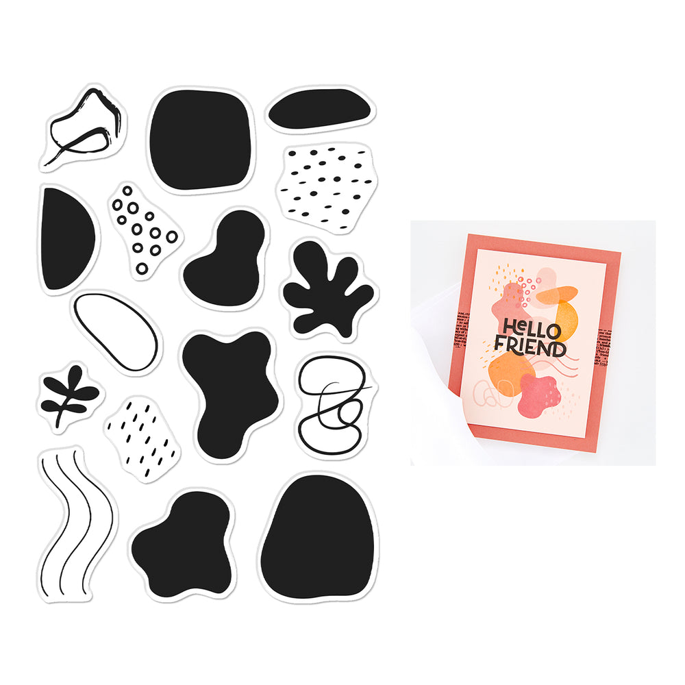 Hero Arts Organic Shapes Clear Stamp Set