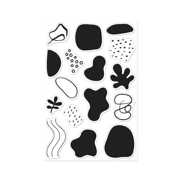 Hero Arts Organic Shapes Clear Stamp Set