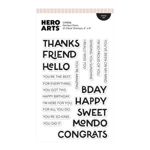 Hero Arts Perfect Pairs Clear Stamp Set