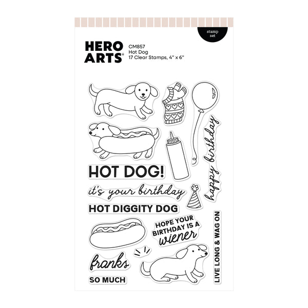 Hero Arts Hot Dog Clear Stamp Set