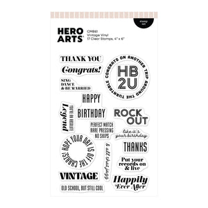 Hero Arts Vintage Vinyl Stamp Set