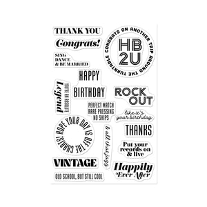 Hero Arts Vintage Vinyl Stamp Set