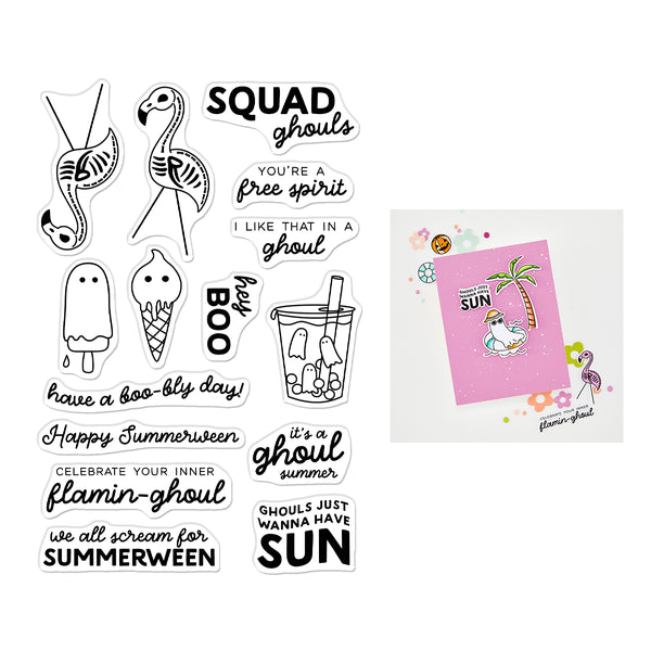 Hero Arts Ghoul Summer Stamp Set