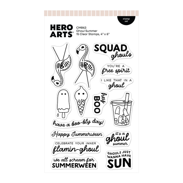 Hero Arts Ghoul Summer Stamp Set