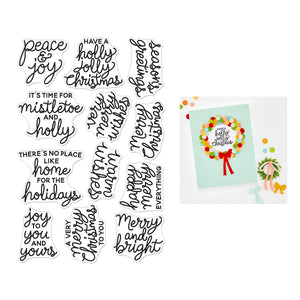 Hero Arts Very Merry Wishes Stamp Set