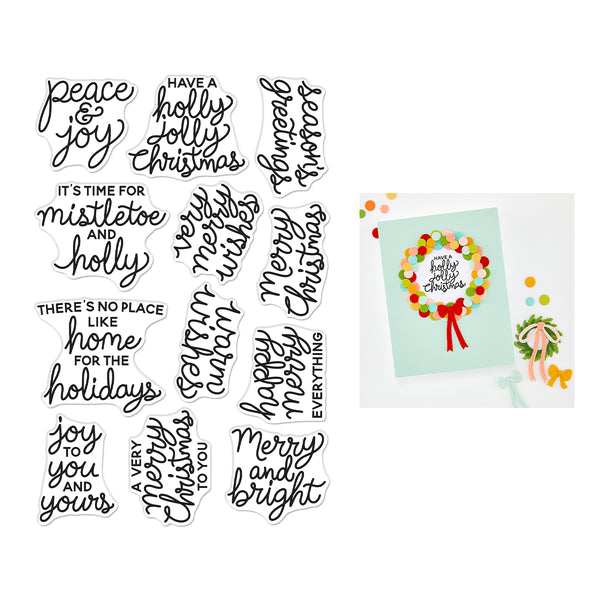Hero Arts Very Merry Wishes Stamp Set