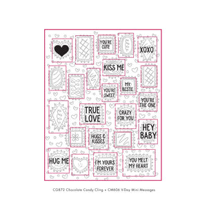 Hero Arts V-Day Mini Messages Clear Stamps Clear Stamps