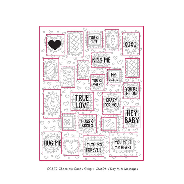Hero Arts V-Day Mini Messages Clear Stamps Clear Stamps