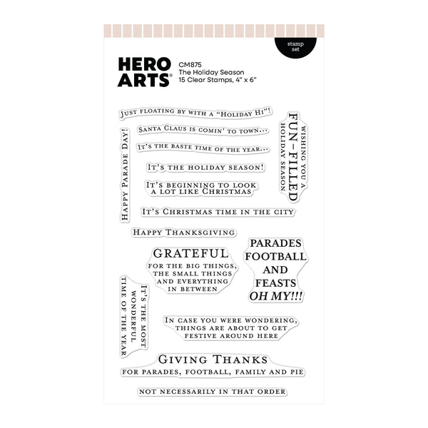 Hero Arts The Holiday Season Stamp Set