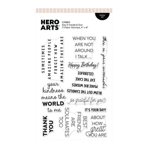 Hero Arts Say It Inside & Out Stamp Set