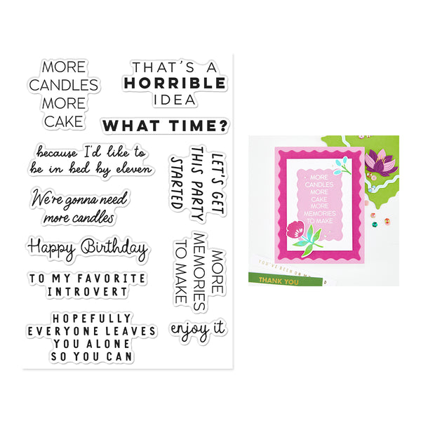Hero Arts Birthdays Inside & Out Stamp Set