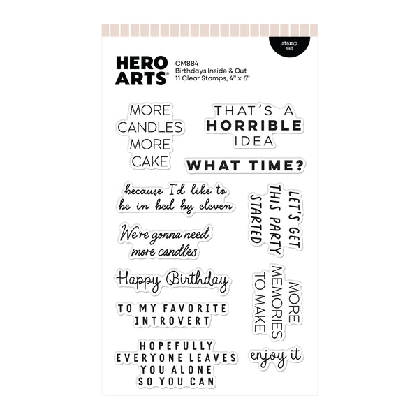 Hero Arts Birthdays Inside & Out Stamp Set