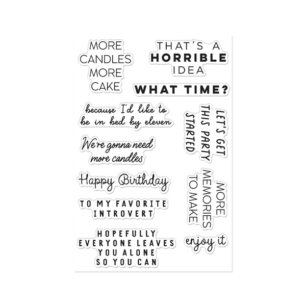 Hero Arts Birthdays Inside & Out Stamp Set