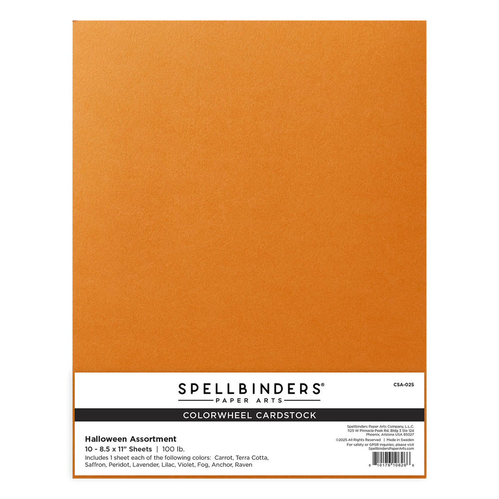Halloween Assortment ColorWheel Cardstock 8.5 x 11" - 10 Sheets