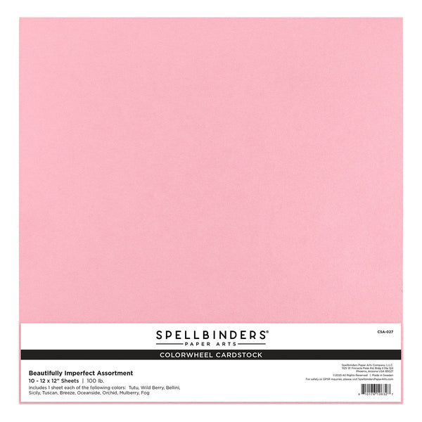 Beautifully Imperfect ColorWheel Cardstock 12 x 12" - 10 Sheets