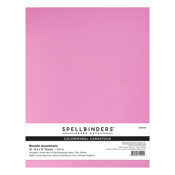 Blooms ColorWheel Cardstock Assortment 8.5 x 11" - 10 Sheets