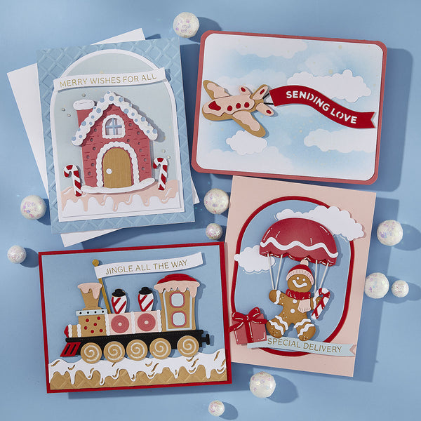Gingerbread Delivery Etched Dies by Stamperia