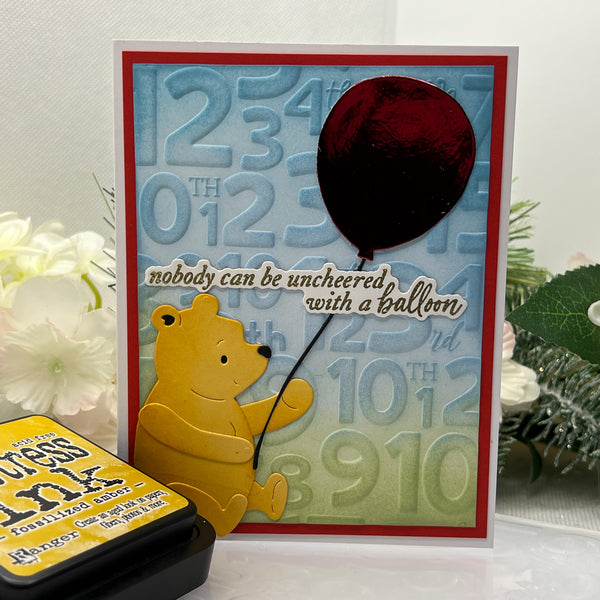 A Very Happy Birthday Sentiments Press + Foil Plate & Die Set