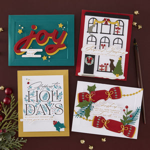 Christmas Cheer Sentiments Press + Foil Plate & Die Set by Yana Smakula