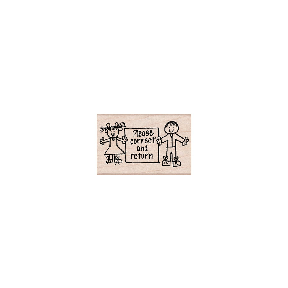 Hero Arts Hero Kids Correct & Return Wood Stamps