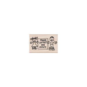 Hero Arts Hero Kids Correct & Return Wood Stamps