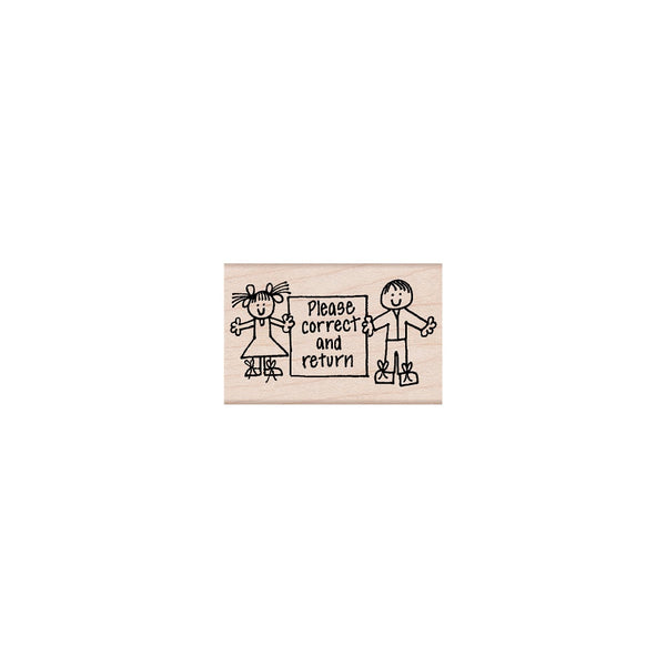 Hero Arts Hero Kids Correct & Return Wood Stamps