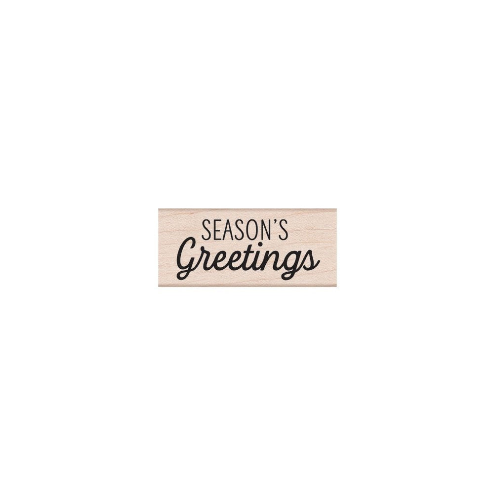 Hero Arts Season's Greetings Mixed Script Wood Stamps
