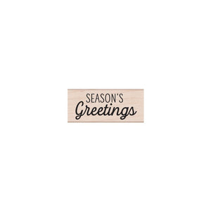 Hero Arts Season's Greetings Mixed Script Wood Stamps