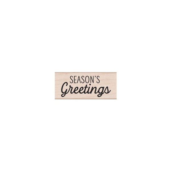 Hero Arts Season's Greetings Mixed Script Wood Stamps