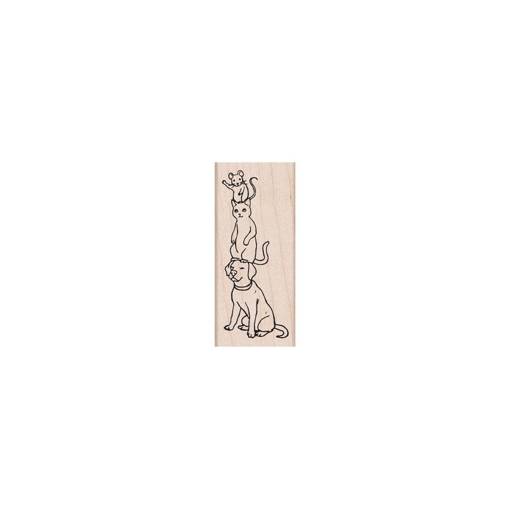 Hero Arts Dog, Cat, Mouse Wood Stamps