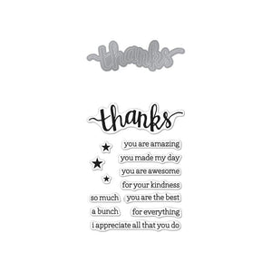 Hero Arts Thanks Stamp & Die Set