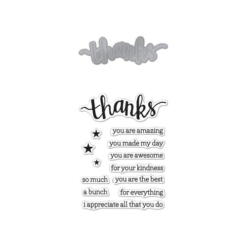 Hero Arts Thanks Stamp & Die Set