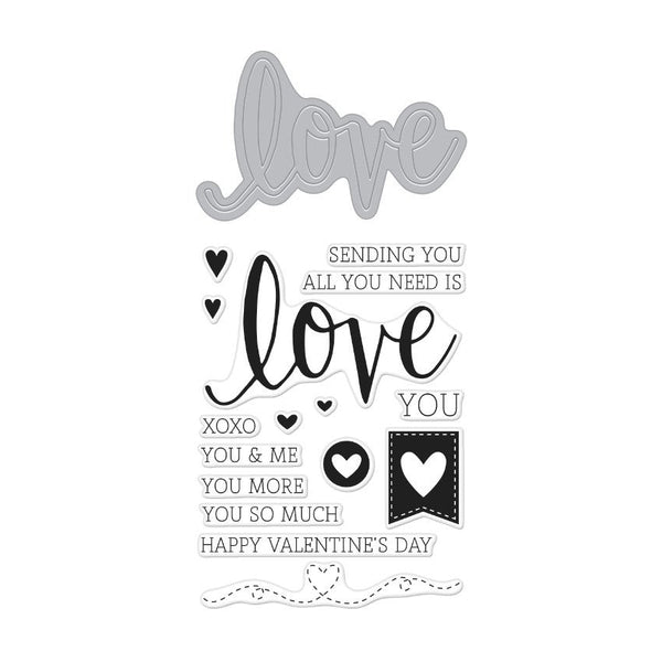 Hero Arts Love Stamp & Cut Set
