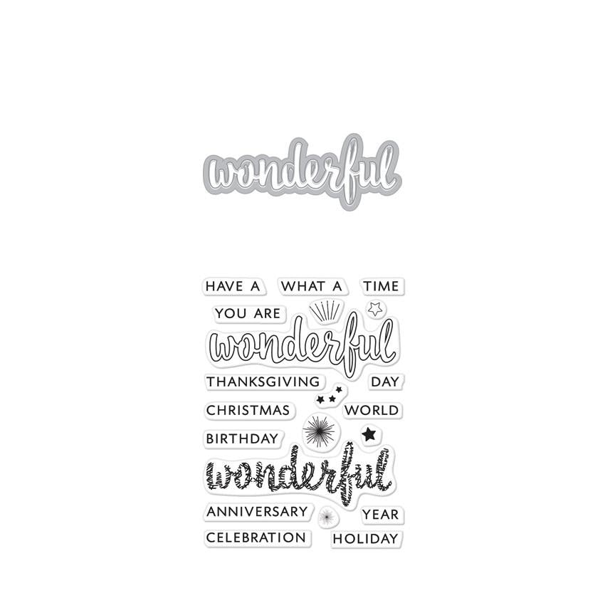 Hero Arts Wonderful Stamp & Cut Set