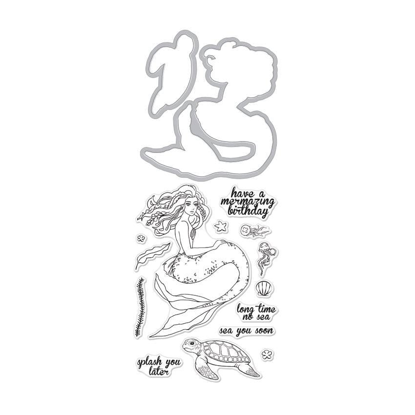 Hero Arts Mermaid Stamp & Cut Set