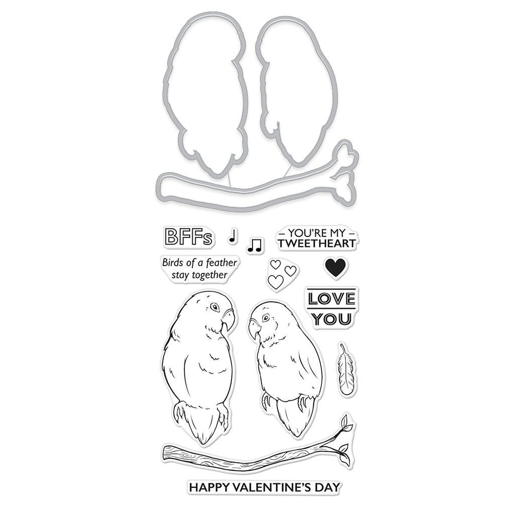 Hero Arts Love Birds Stamp & Die Set