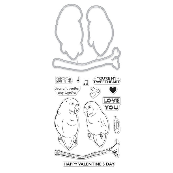 Hero Arts Love Birds Stamp & Die Set